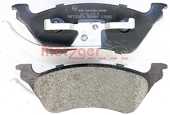 METZGER 1170355 Bremsbelagsatz, Scheibenbremse